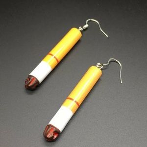 Cigarettes miniature drop earrings funny gag gift 🚬